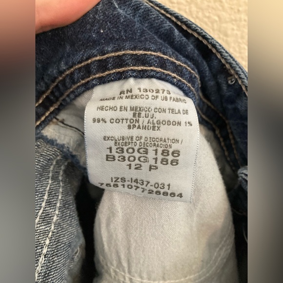 Riders By Lee Dark Wash High Rise Straight Mom Jeans Size 12 Petite - Picture 4 of 5